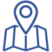 folded map with pinpoint icon